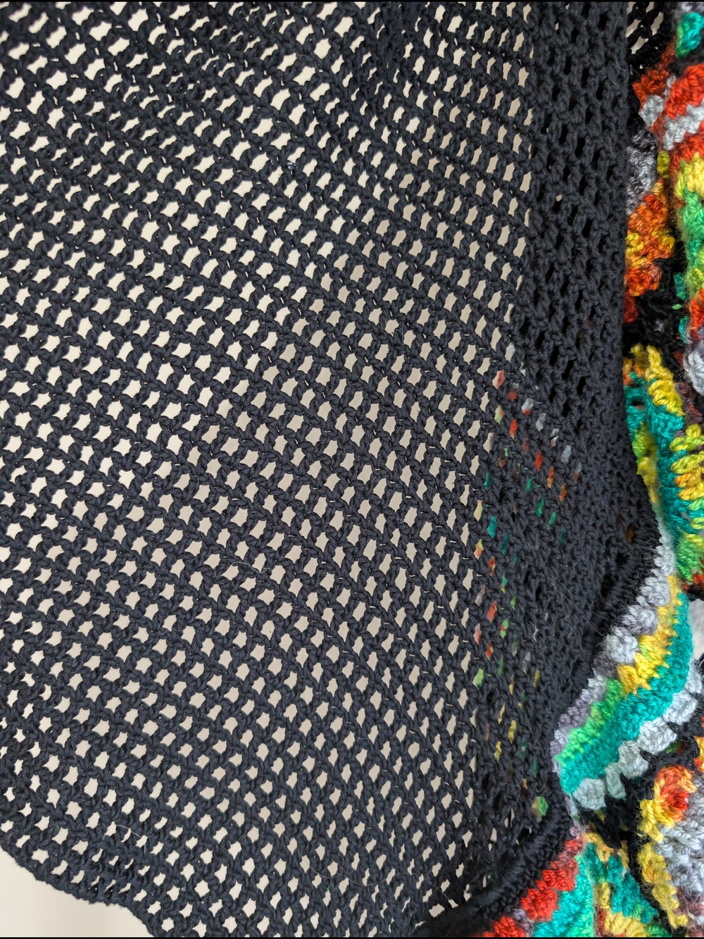 Handmade Crochet Poncho - Picture 4 of 5